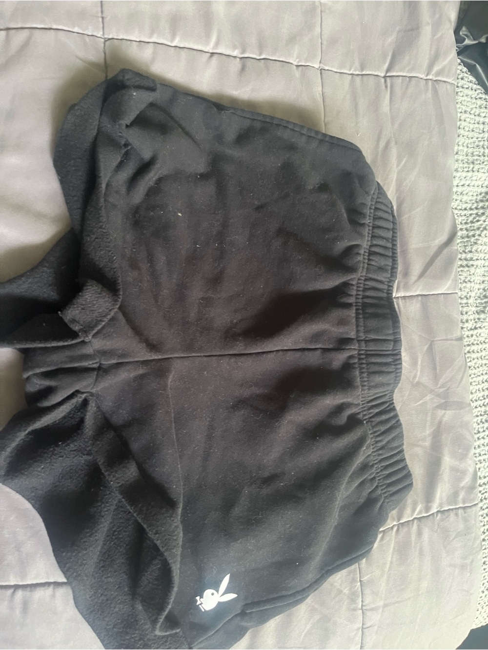 Playboy Pacsun Black Athletic Shorts with Bunny Logo